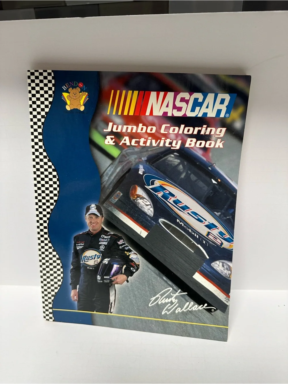 Rusty Wallace Nascar Jumbo Coloring and Activity Book from 2003